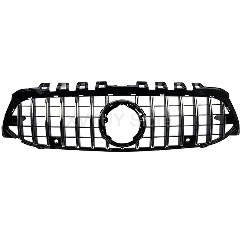 GTR Style Car Front Bumper Racing Grille Body Kits for Mercedes Benz A Class W177 A180 A200 A220 AMG 2019+ Vertical Bar AMG GT