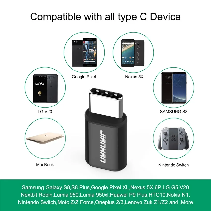 Micro USB to USB C Adapter Converter for Samsung Huawei Xiaomi USB Type C Male to Micro USB Female OTG Adapter Type-C Connector