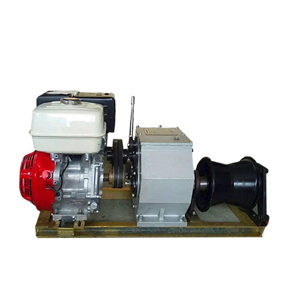 Diesel Engine Powered Winch Internal Combustion Winch With Wiring Accessories
