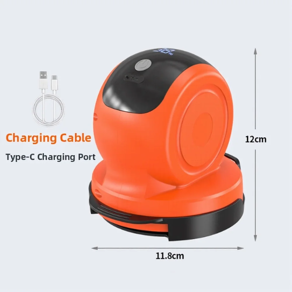 Car Detailing Polishing Machine Wireless 4000mAh Battery 3 LCD Display with Wave Soft Flat Sanding Discs Car Detailing