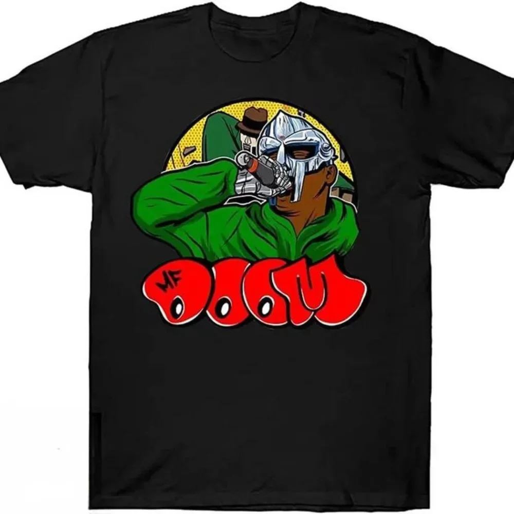 MF DOOM Madvillain The Masked Man Fantasy T-shirts Graphic Tshirt Tops Male Loose Hip Hop T Shirt Men Women Cotton T-shirts