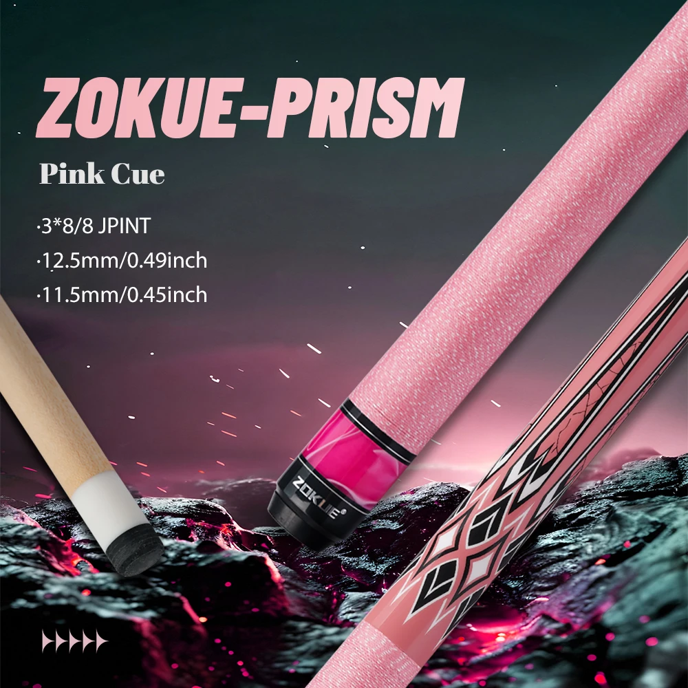 Zokue Pink Pool Cue 11