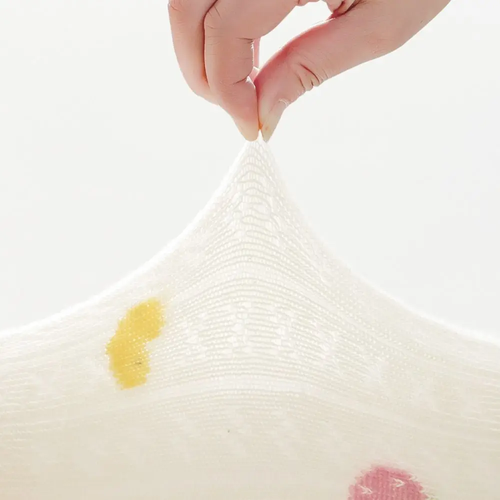 5Pairs بلون كشكش الطفل جوارب قطنية الخريف الربيع تنفس دارى قصيرة جوارب أنبوبية منتصف العجل الحلو الوليد الجوارب الاطفال #3