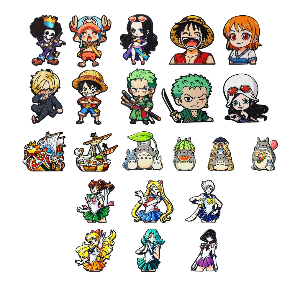 20/22-teiliges Kawaii Japanisches Anime-Monster-Emaille-Pin-Set, Bunte Cartoon-Tier-Anstecknadeln, Sammlerstücke für Fans – Detail 4