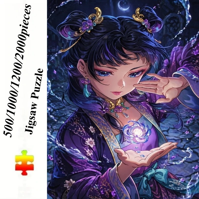 500 PCS Jigsaw Puzzle Anime Beauty Girl Puzzles, Perfect for DIY Creative Fun with Family,Gift ,teasing Toy