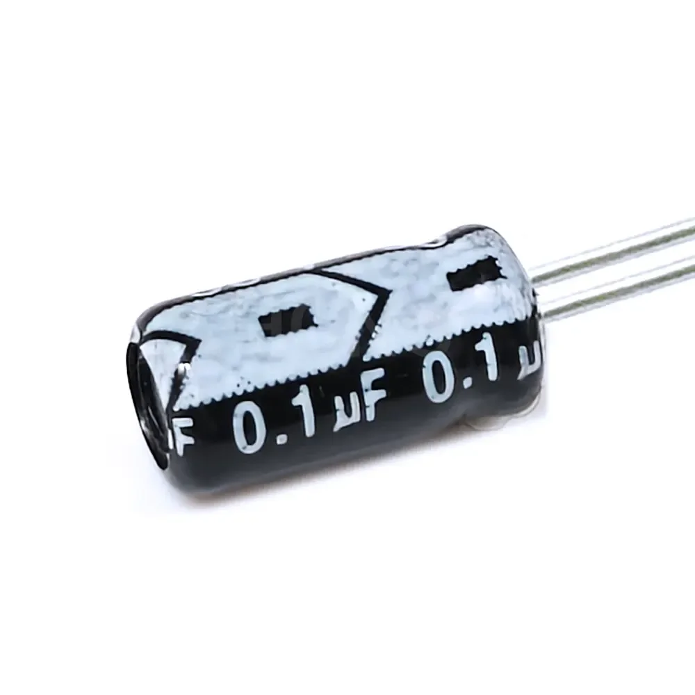20PCS​​ ​​​​0.1uF 50V 0.1MFD 50Volt 4*7mm Aluminum Electrolytic Capacitor Radial 0.1mf50v 0.1uf50v 50v0.1mf 50v0.1uf ±20%​​