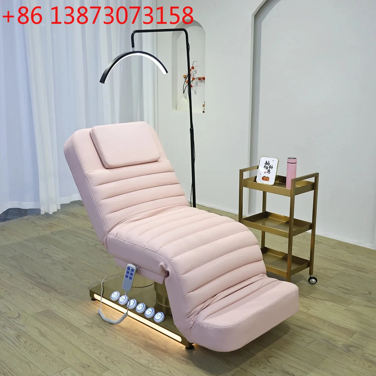 G Electric beauty bed Massage bed Multifunctional lifting pattern embroidery bed Beauty latex