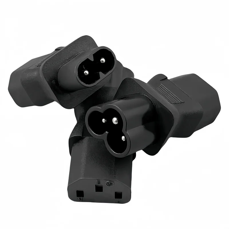 IEC 320 C13 to IEC C8,IEC 2 Pin female to 3 Pin male micky power adapter C13 to c6 TO C13 3 Pin The power adapter plug 10A 250V