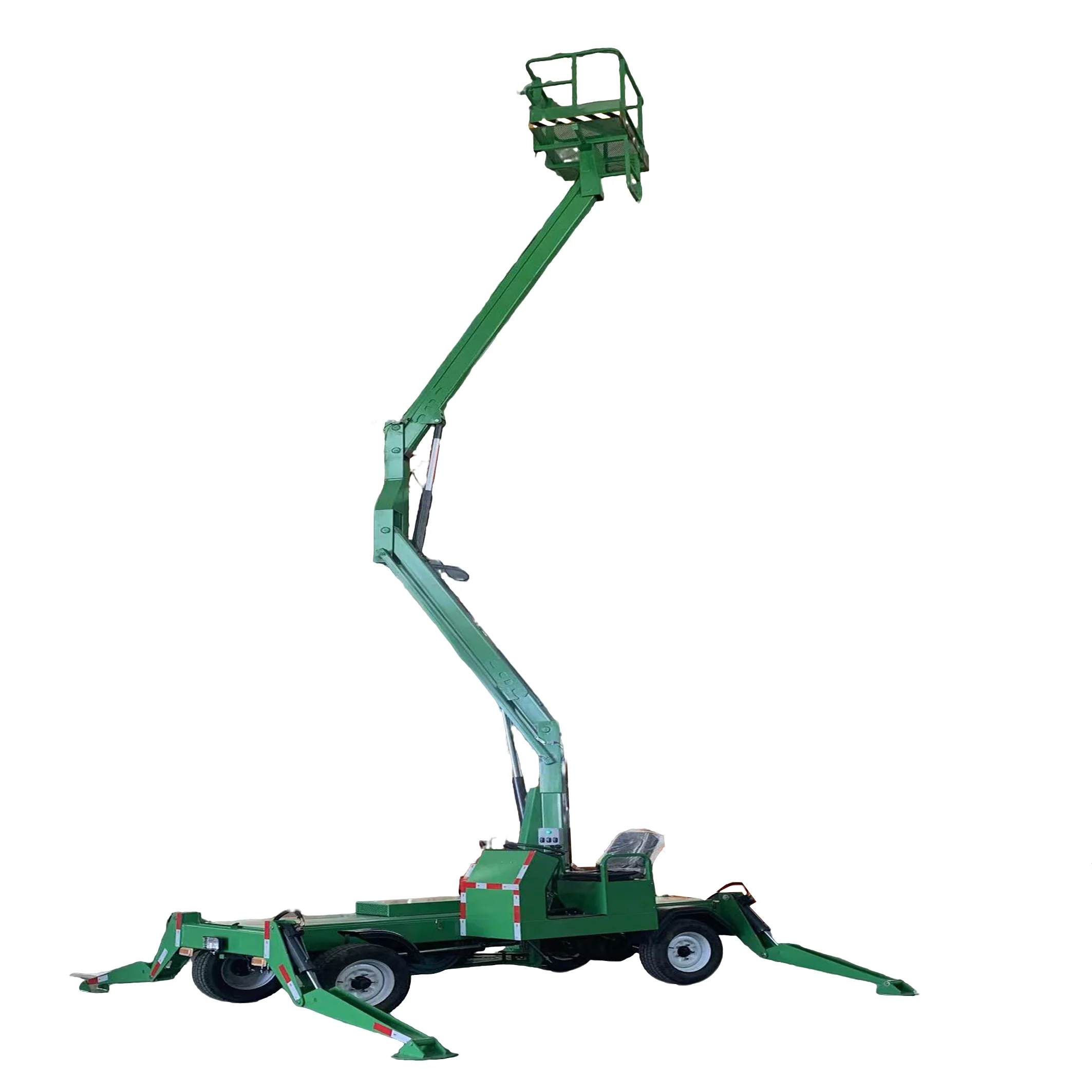 YG Customized Diesel Self-propelled Boom Lift Mobile Articulated Work Platform Curved Telescopic Arm 12m