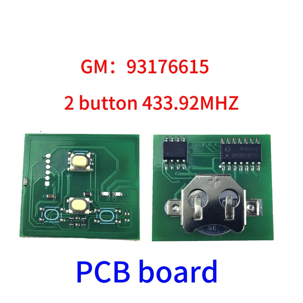 Jingxin GM:93176615 OP1 2-Tasten 433MHz Autoschlüssel/PCB/Gehäuse für Opel Vauxhall Astra A/G Zafira A 200-2004 für Holden TS 1998-2005 – Detail 2