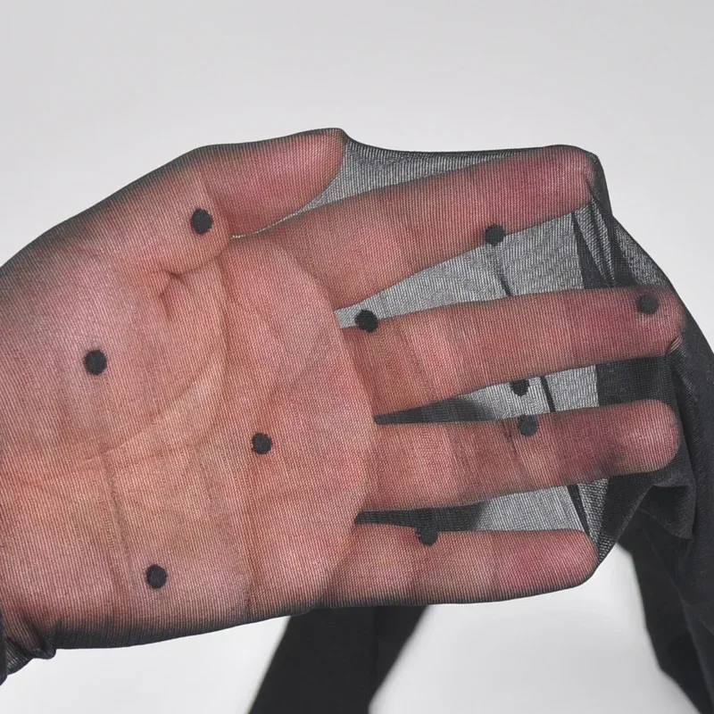 Bas noirs Sexy pour femmes, collants Ultra-fins 20D serrés à haute élasticité et respirants à pois, petits pois Jacquad