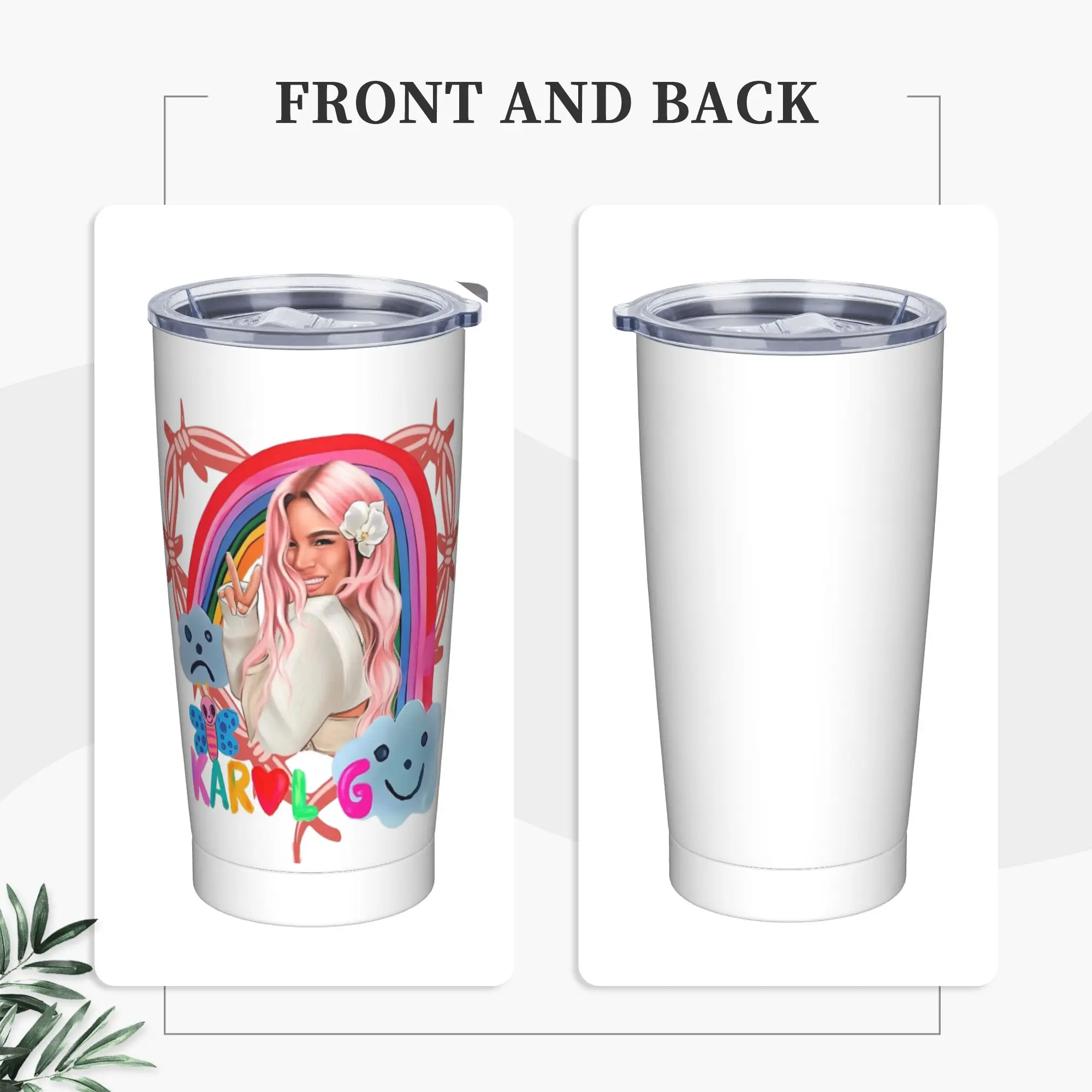 Stainless Steel Tumbler Manana Sera Karol G Music Thermal Cups  Heat Preservation Cold and Hot Mugs Cup Travelist Water Bottle