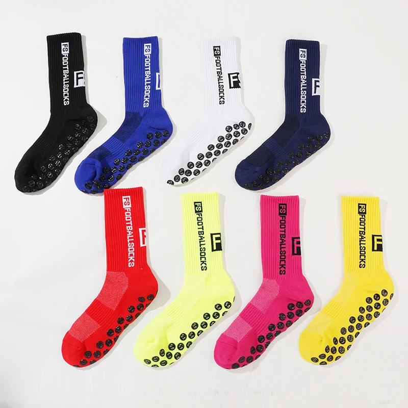 Professional Sports Football Socks Anti-slip Socks With Glue On The Sole Towel Bottom Thickened Cushioning Mid-tube Socks