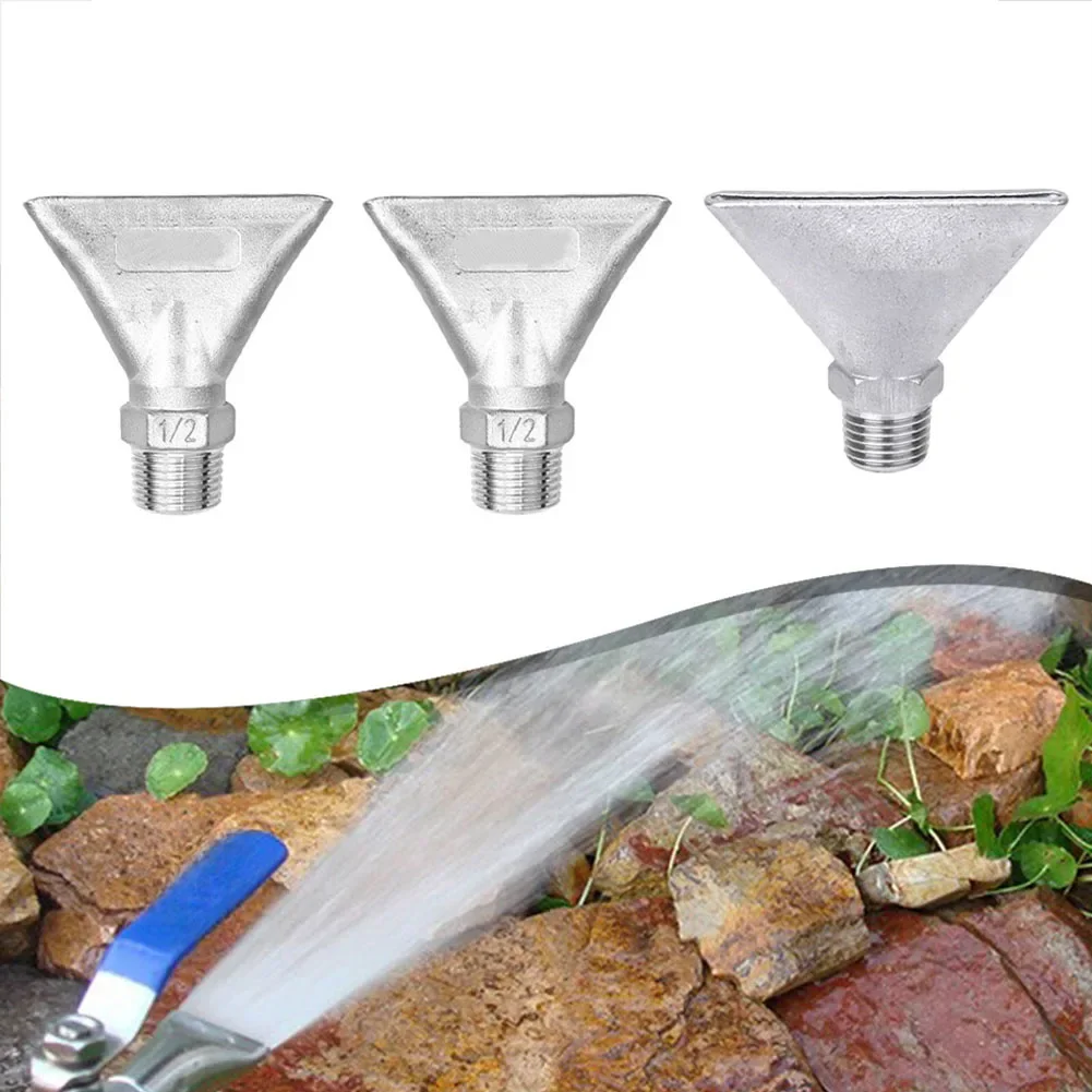1pc Fan Nozzle High-Temperature Resistant Stainless Steel Duckbill Nozzle Flat Spray Head Gardening Tools Replacement Parts