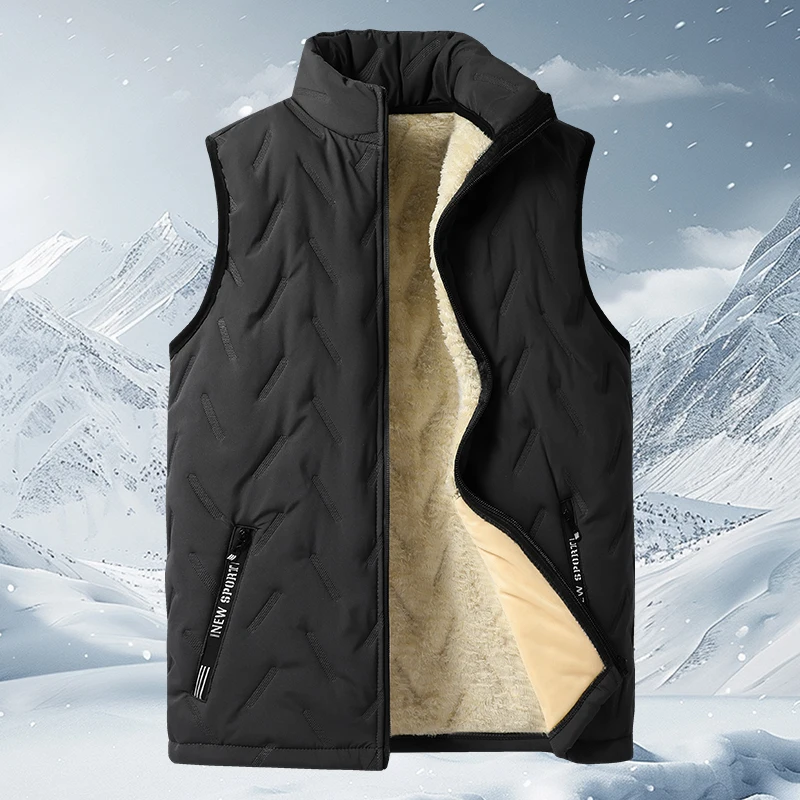

Autumn and Winter New Vest for Men with Plush and Cotton Casual Fashion, High-quality,Handsome,Comfortable and Warm Vest for Men