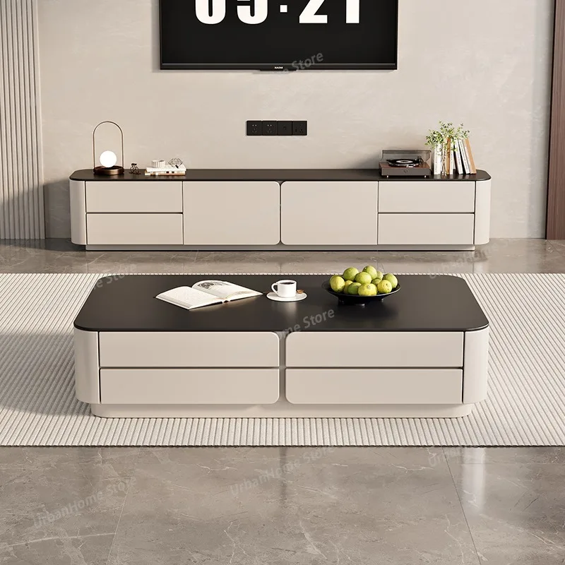 

Modern Minimalist TV Stands Nordic Luxury High-End Solid Wood TV Cabinet Minimalist Design Home Furniture Muebles Tv Salon FYTS