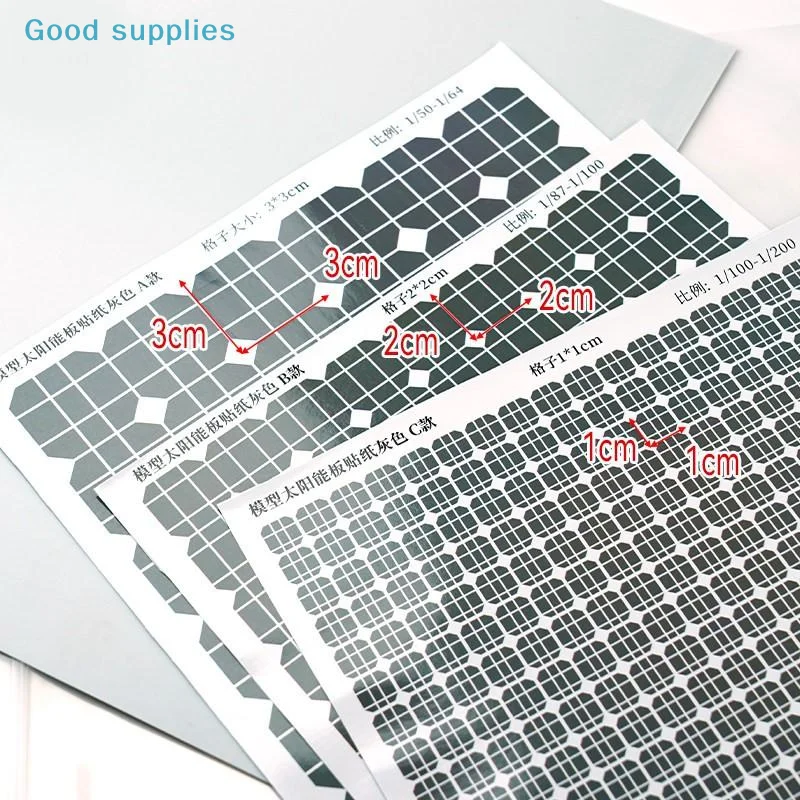 

Реплики наклеек с изображением солнечных панелей на клейкой основе, серого/синего цвета