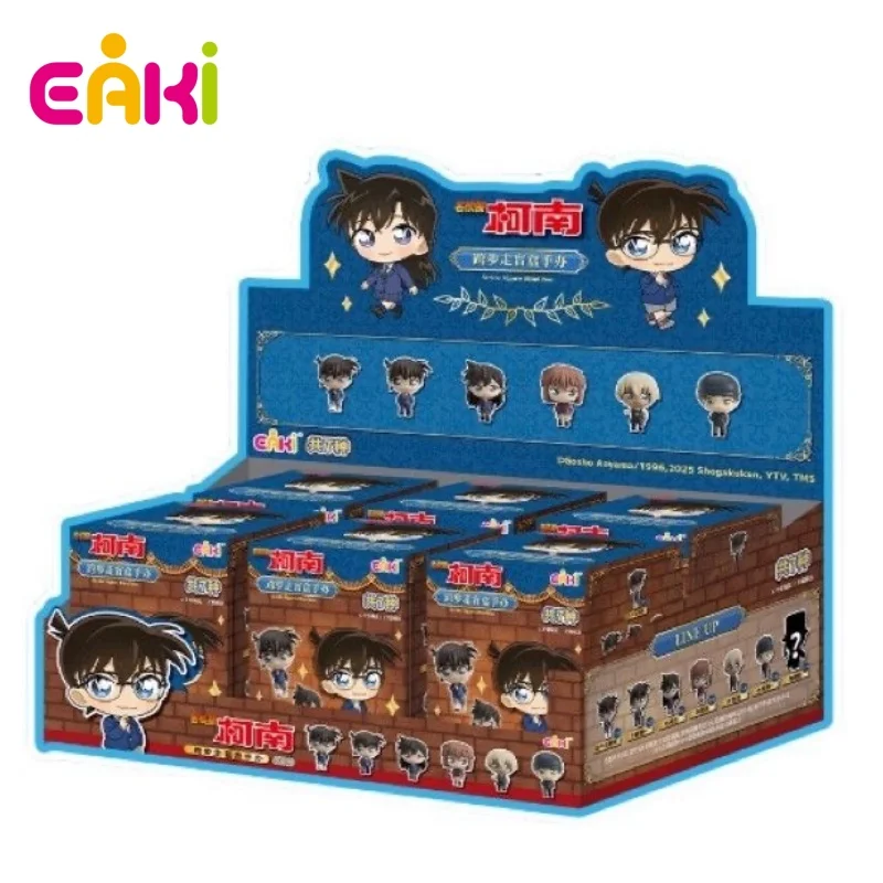 

EAKI Detective Conan Stride Figure Blind Box Conan Edogawa Action Figure Car Ornament Desktop Decoration Model Doll Toys For Kid