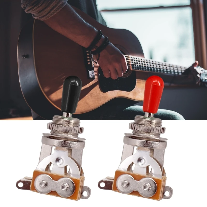 Electric Guitar 3 Way Toggle Guitar Pickup Selector with Tip Knob Musical Instrument Accessories Durable