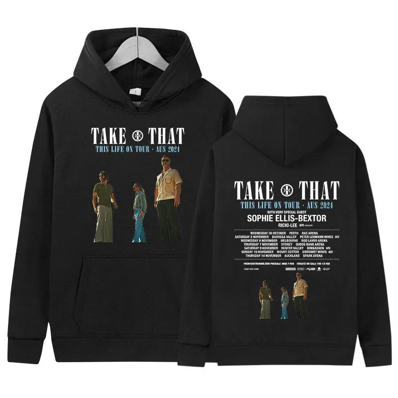 

Take That This Life on Tour 2024 New Hoodie Man's Casual Fashion Pullover Sweatshirt Unisex Hip Hop Oversized Hoodies Streetwear