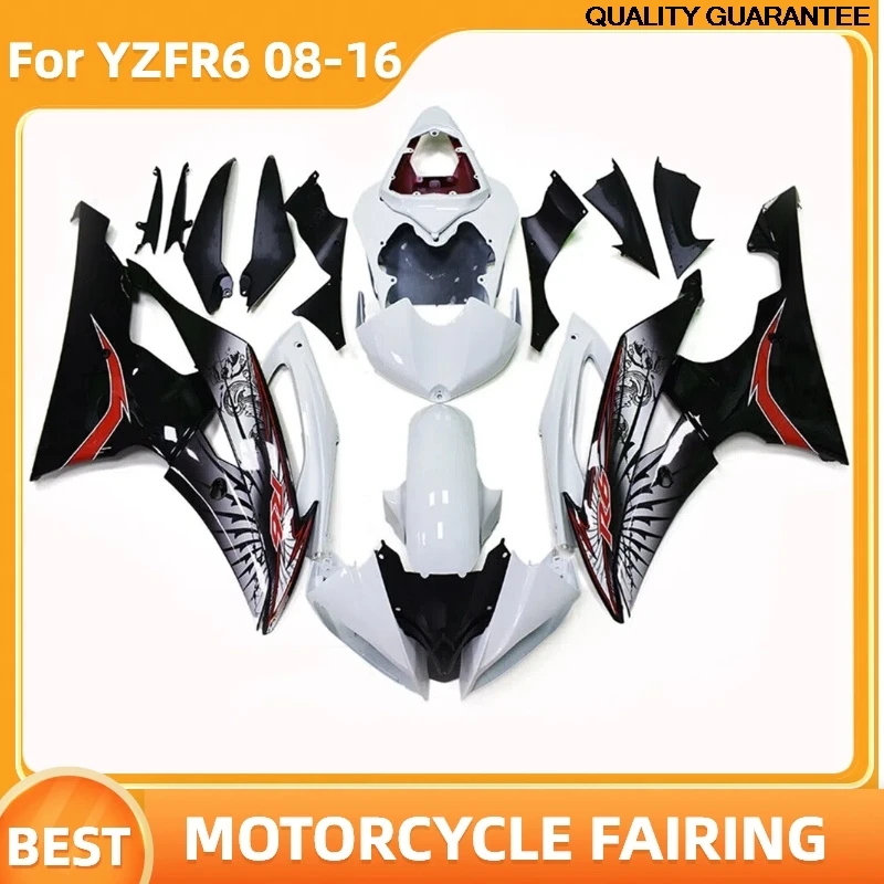 

Motorcycle Fairing Kit forYAMAHA R6 2008 2010 2011 2015 2016 YZF R6 YZF R6 2008 2016 High Grade Black White Parts