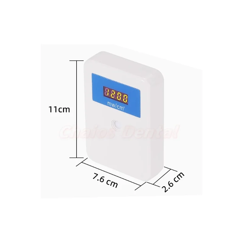 1 ชิ้น/กล่องทันตกรรม LED Curing Light Meter เครื่องทดสอบ Radiometer ดิจิตอลจอแสดงผลหน่วยทดสอบไร้สาย