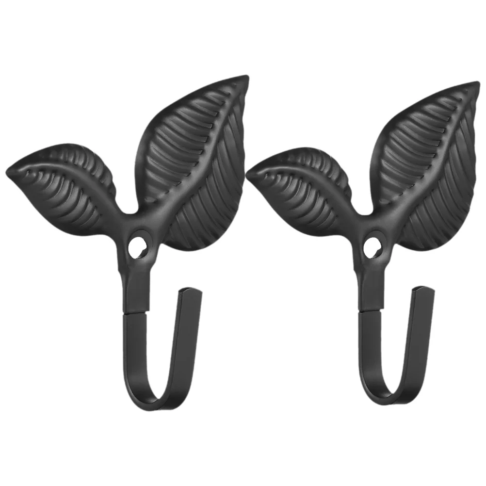

2 pcs LeafShaped Hooks Retro Wall Mounted Wall Mounted Coat Hook Storage Coats Hats Towel Rack Room Decor Bathroom Hanging
