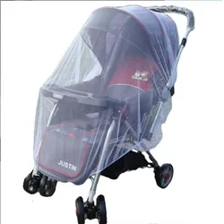 Baby Stroller Mosquito Net Pushchair Cart Insect Shield Net Mesh Safe Infants Protection Mesh Cover Baby Stroller Accessories