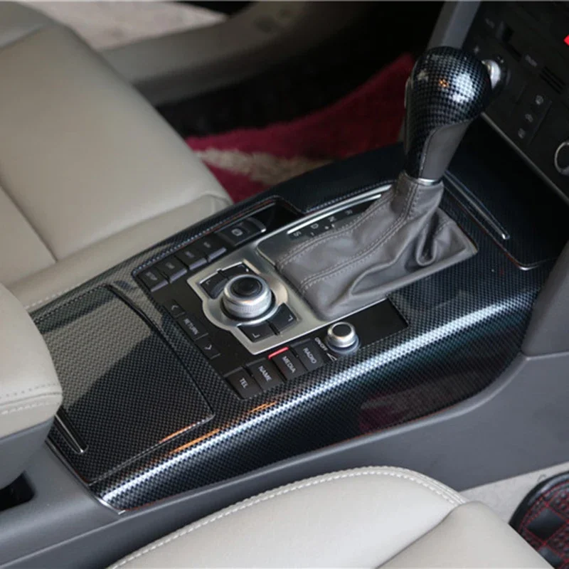 

Carbon Fiber Grain Overlays Interior Trim for LHD Audi A6 C6 2005 2006 2007 2008 2009 2010 2011 On Central Gears, Dash, Doors