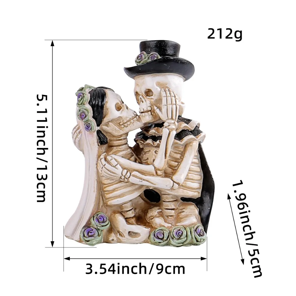 New Resin Halloween Ornaments Ghost Festival Ornament Skeleton Figurines Halloween Decorations Haunted House Props