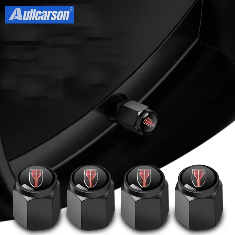 4Pcs Car Wheel Tire Valve Caps Metal Waterproof Dust Covers For Hongqi HS5 H5 H9 H6 EHS9 Eh7 HS3
