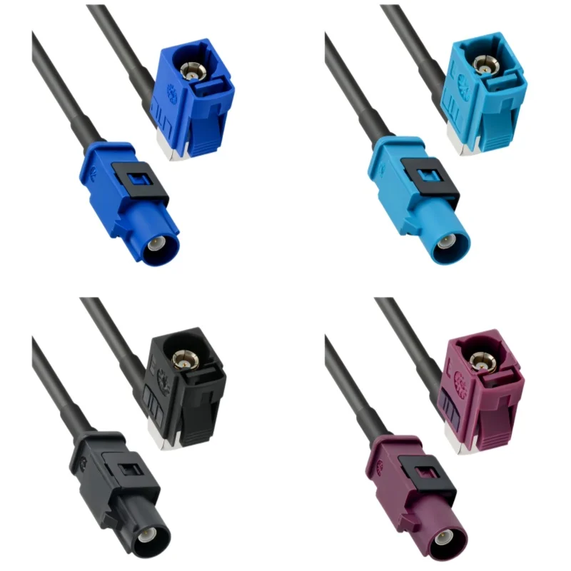 FAKRA Universal Z-Type Extended Male to Female Elbow GPS Antenna Extension Fakra-JK Adapter RG316/RG174 Cable Fakra ABCDEFGHIKZ