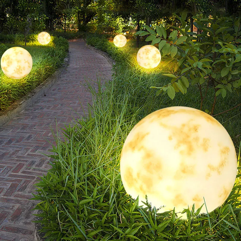 Outdoor Moon Courtyard Waterproof Balcony Garden Atmosphere Moon Decoration Lawn Light