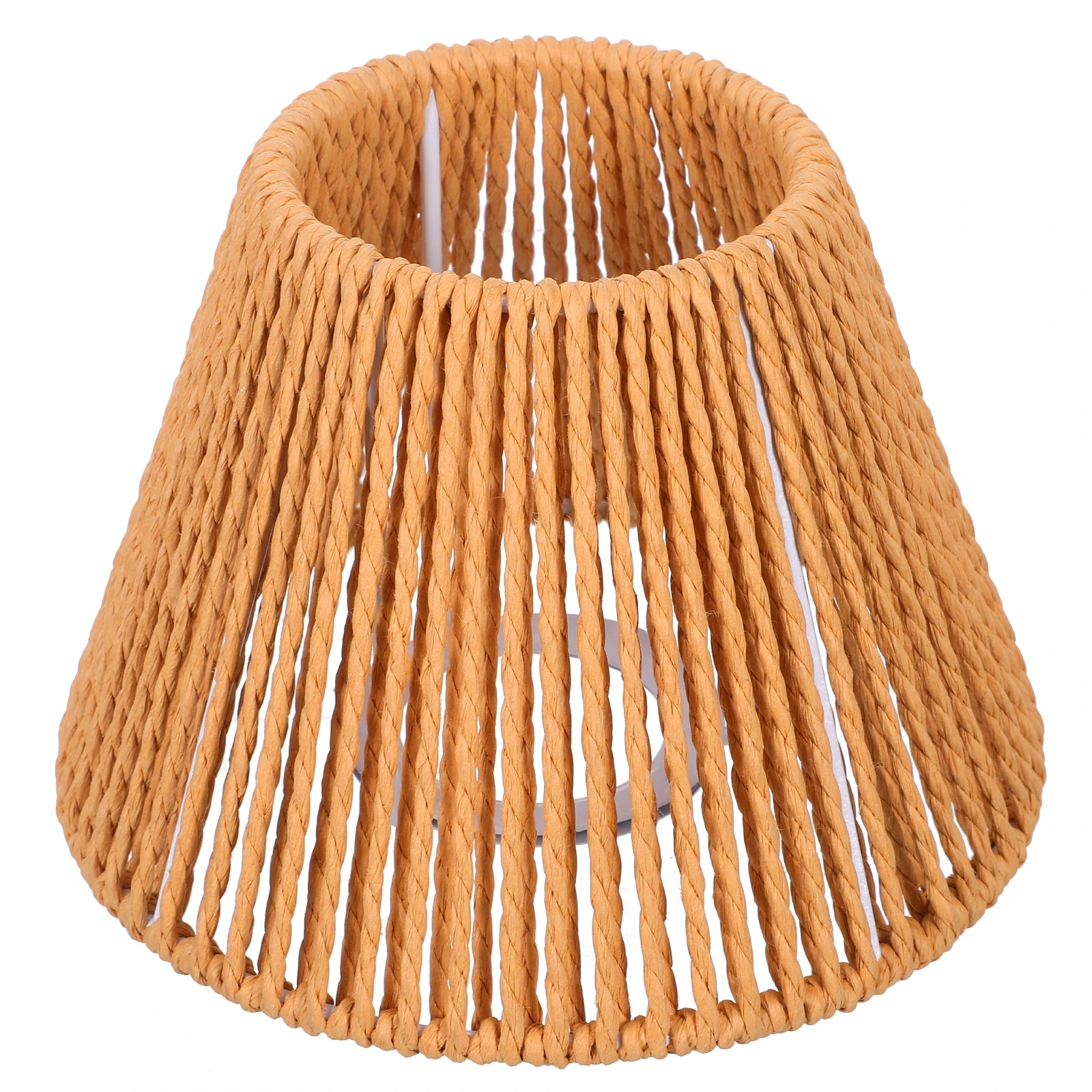

Handmade Woven Lampshade Boho Style Rope Paper Ceiling Pendant Light Shade For Hotel Home Decor Unique Design Compatible