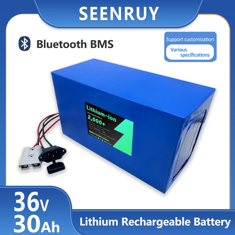 

36V 30Ah li-ion Lithium Battery with 30A BMS for 1500W Motor Electric Motorcycle Go Cart+3A Charger