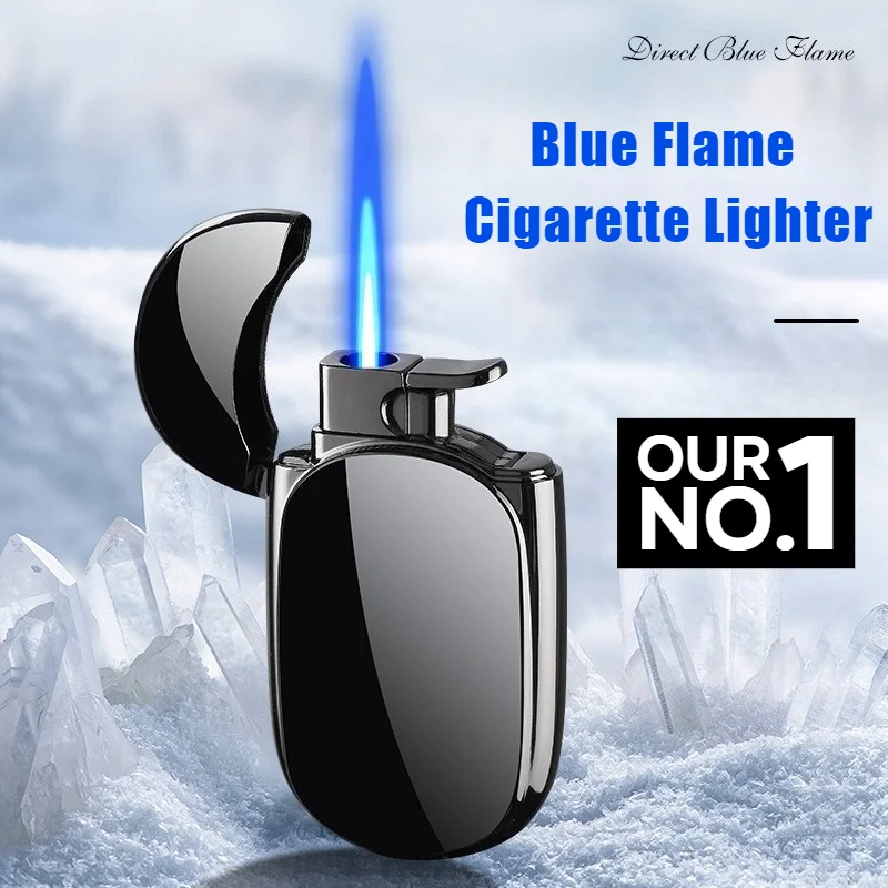 

Small Direct Pulse Plated Blue Flame Lighter Candy Color Inflatable Red Flame Windproof Cigarette Lighters & Smoking Accessories