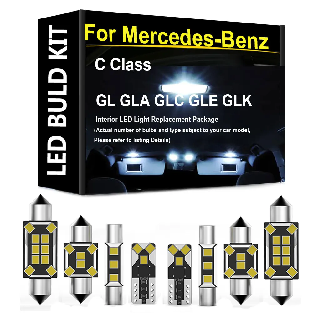 For Mercedes-Benz C Class GL GLA GLC GLE GLK W202 S202 W203 W204 W205 X164 X166 X156 X253 W166 Car Interior LED Lights