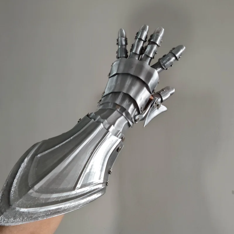 

Props Mechanical Plate Armor Gloves, Hand Armor 3D Printing Mechanical Arm Knight Hand Armor