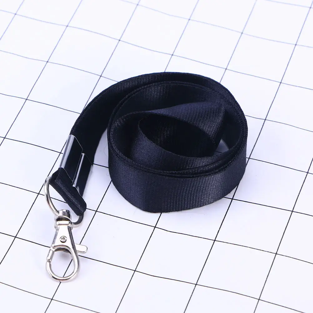 

5Pcs Chest Badge Lanyard Heavy Duty Adjustable Neck Strap Detachable Buckle Breakaway Secure Id Holder Keychain for Office Event