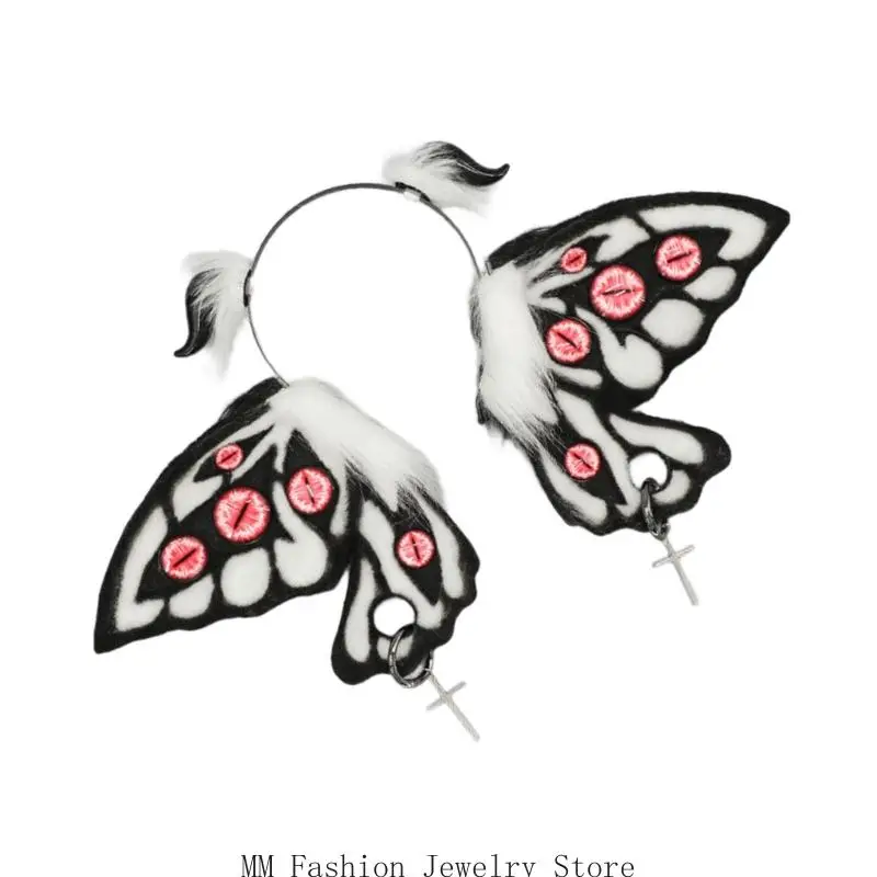 D0UB Harige Mot Thema Hairhoop Anime Karakter Cthulhu Kostuum Halloween Hoofddeksels Vrouwen Toneelvoorstellingen Hairhoop voor