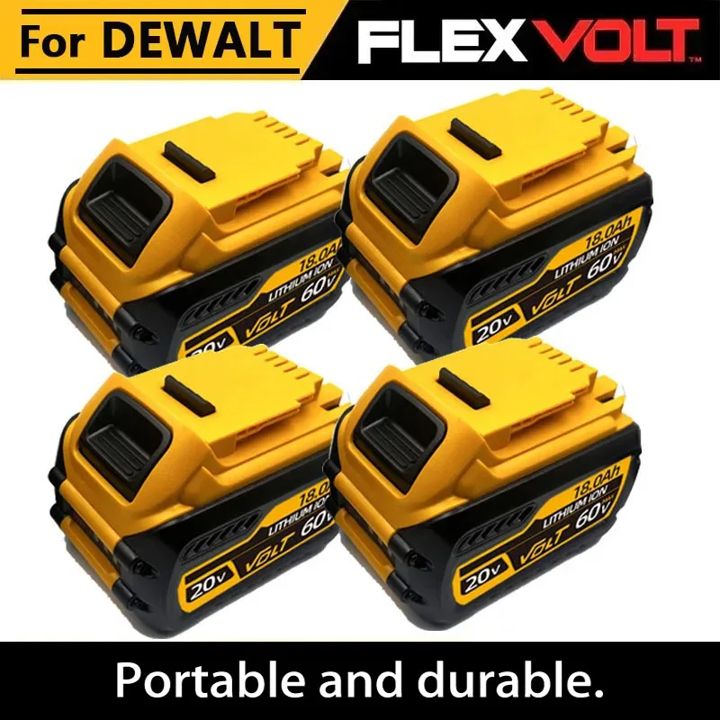 

Original 20V/60V for DeWALT Battery 6Ah 18Ah MAX FlexVolt for DCB609 DCB606 DCB205 DCB206 DCB209 DCB182 Power Tool with Charger
