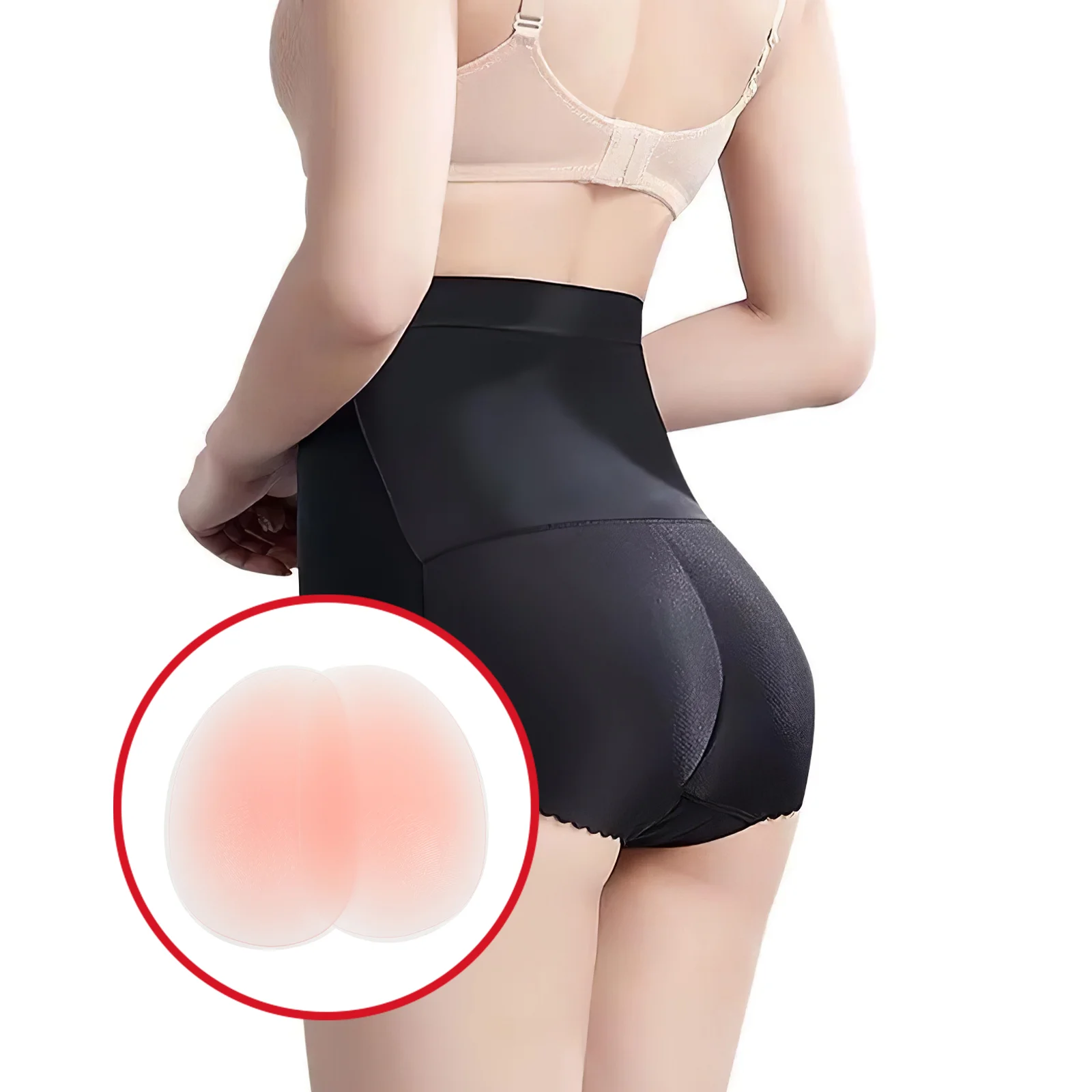 

Butt Lift Pad Crotch Removable Silicone Shapers Hip Lifting Pads Panties for Woman Fake Buttock Panty Cushions