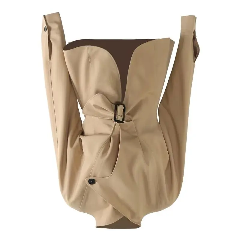2026 New Waist Slimming Ruffles Irregular Cropped Tops Jackets, Femininity Simple Commuting, and Age Reduction  Women's Clothing