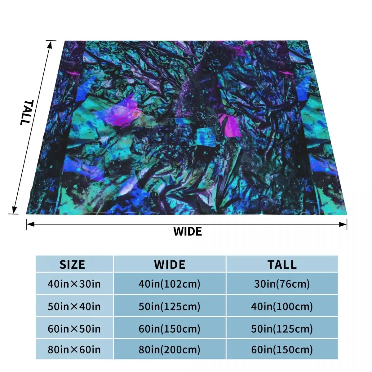 Peacock Iridescent Throw Blanket Soft Furry Blankets