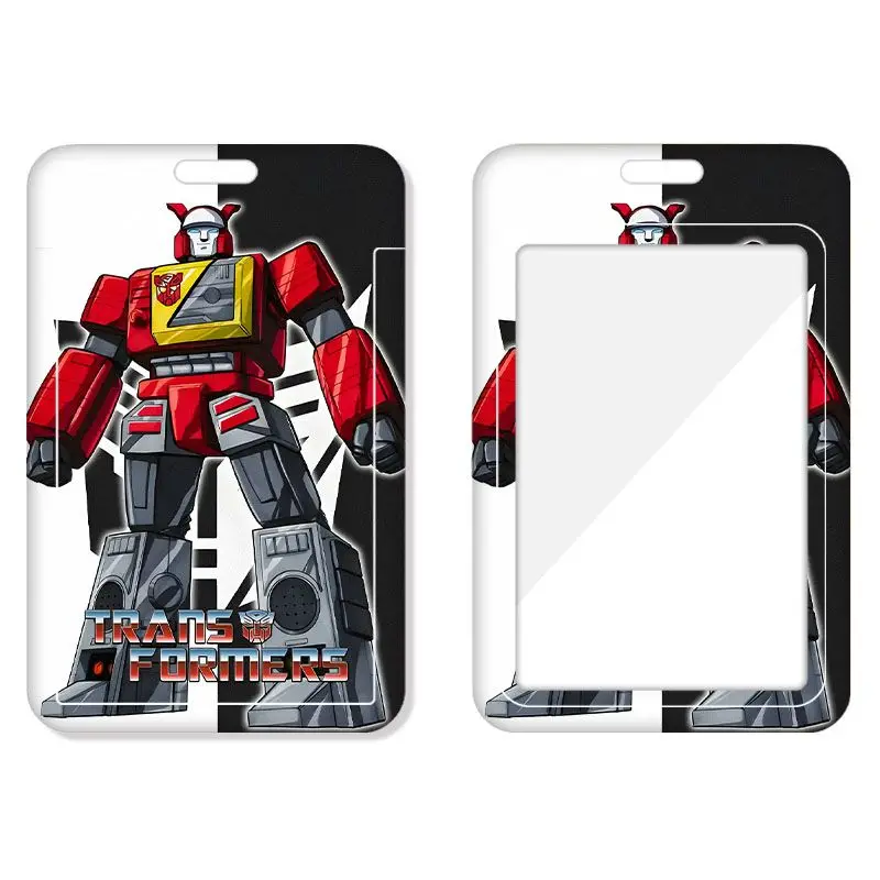 Funda para tarjeta de transformación, tarjeta de comida, tarjetas de autobús para estudiantes, tarjeta de campus, funda para tarjeta de identificación de trabajo, insignia de trabajo, insignia escolar con cordón