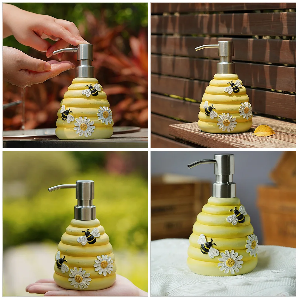

Soap Dispenser Press Type Leakproof Liquid Bottle for Hand Soap Shampoo Shower Gel Refillable Lightweight Portable Bathroom