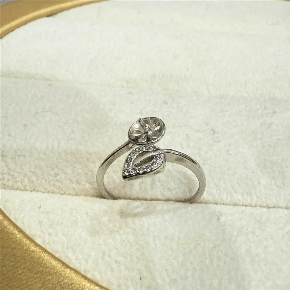 

【18K Gold Plated Adjustable Ring Setting】DIY Pearl Mount Jewelry Base, Bead Setting Tool for Handmade Rings, Craft Supplies