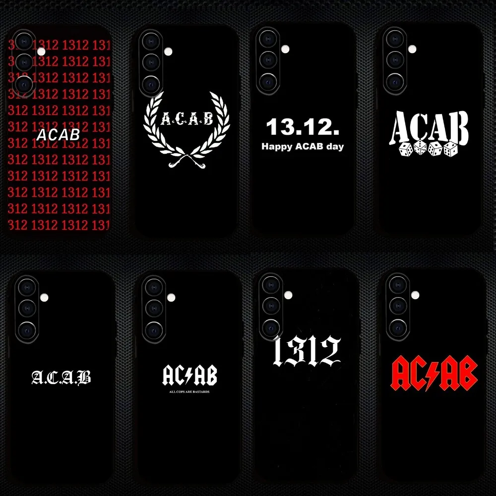 

Acab ultras Phone Case For Samsung Galaxy A73/A72/A71/A70/A53/A52/A51/Others Soft Black Shell