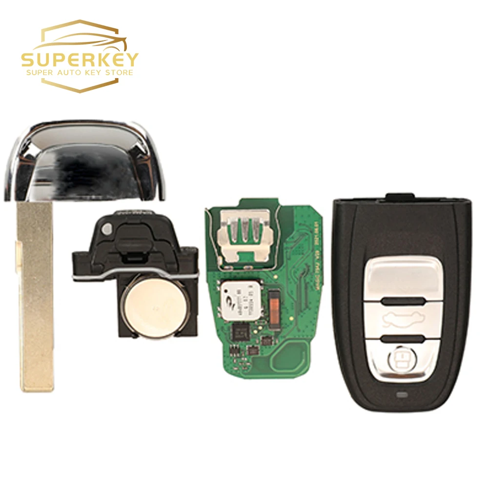 SUPERKEY Keyless Smart Key 4G0959754J 8T0959754K For Audi 2010 2011 2012 2013 2014 2017 2018A4 A5 A6 A7 S5 4H0959754F 4G0959754F