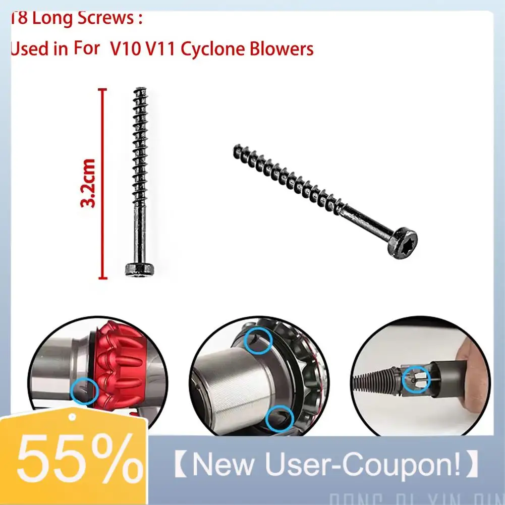 A60T New Replacement Screws Kit For Dyson V6 V7 V8 V10 V11 Vacuum Cleaner Parts For Cyclone Blower Brush Head Power Pack Battery